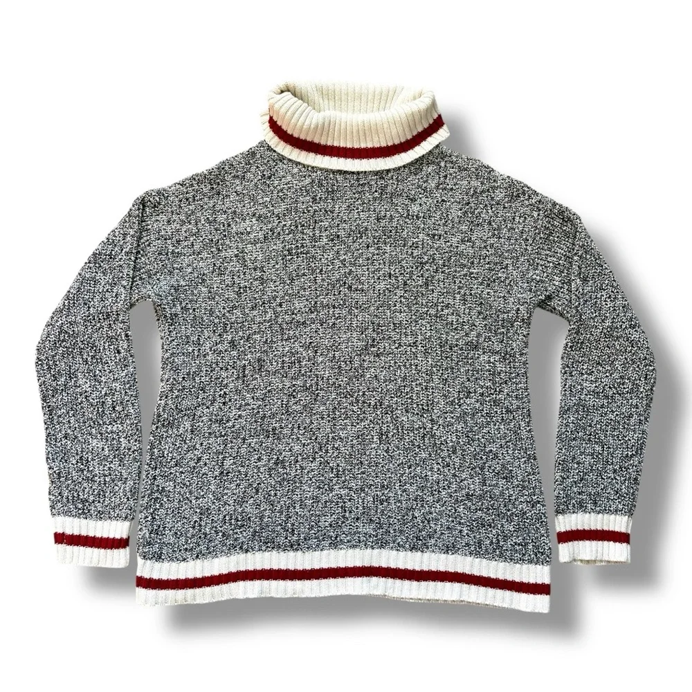 My Style Women’s Marled Knit Cowl Neck Long Sleeve Cabin Sweater Size Xlarge - Picture 2 of 9